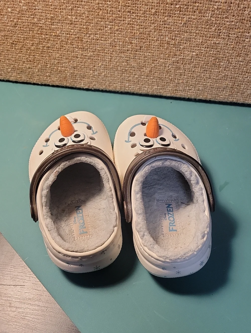 Disney Frozen Crocs Sandals with Gray Strap Size C8